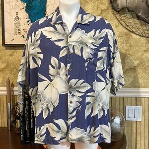 Tommy Bahama Floral Silk Button Down. XXL